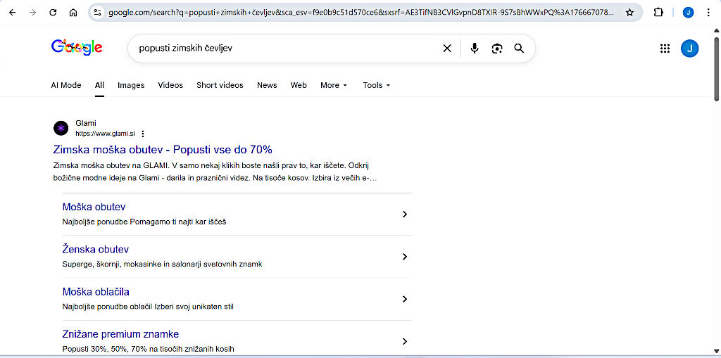 Kaj je SERP oziroma Search Engine Results Pages