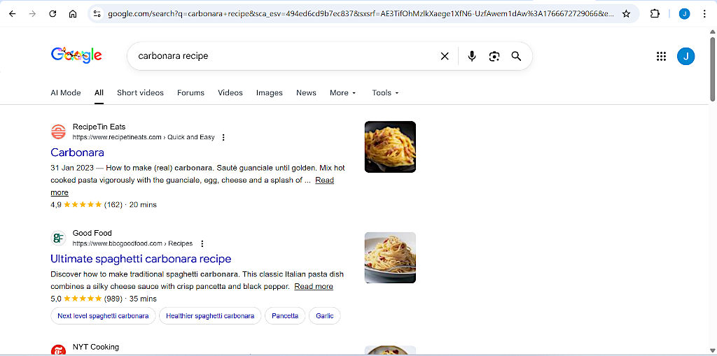 Kaj je SERP oziroma Search Engine Results Pages